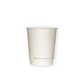 Vaso de Café Blanco Doble Pared 08 oz - Compostable + Logo (1 Color, 1 Cara) - Miniatura 4