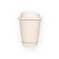 Vaso de Café Blanco Doble Pared 12 oz - Compostable + Logo (1 Color, 1 Cara) - Miniatura 4
