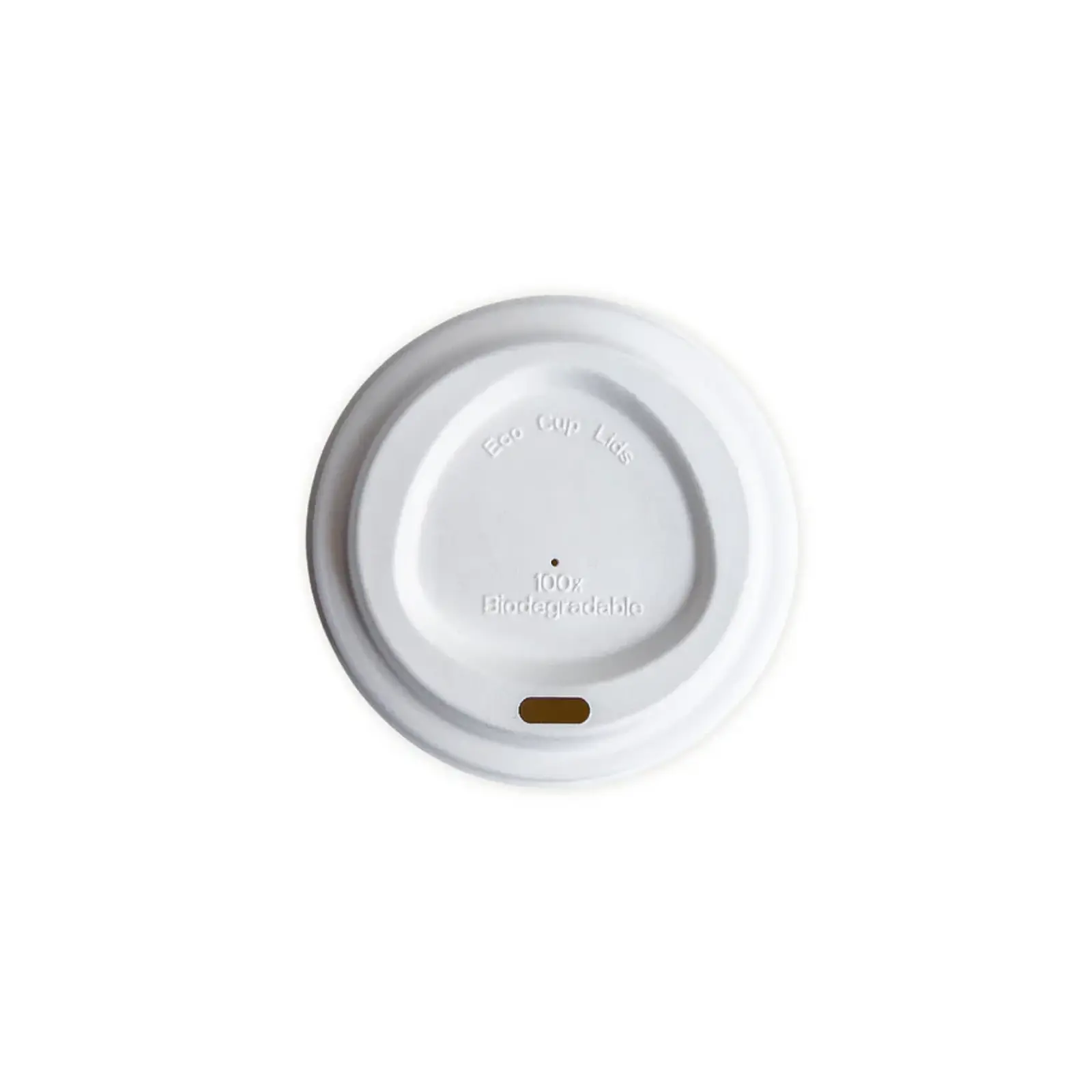 Tapa Blanca Vaso de Café 8 oz - Compostable (Bagazo) 1