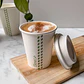 Tapa Blanca Vaso de Café 8 oz - Compostable (Bagazo) - Miniatura 4