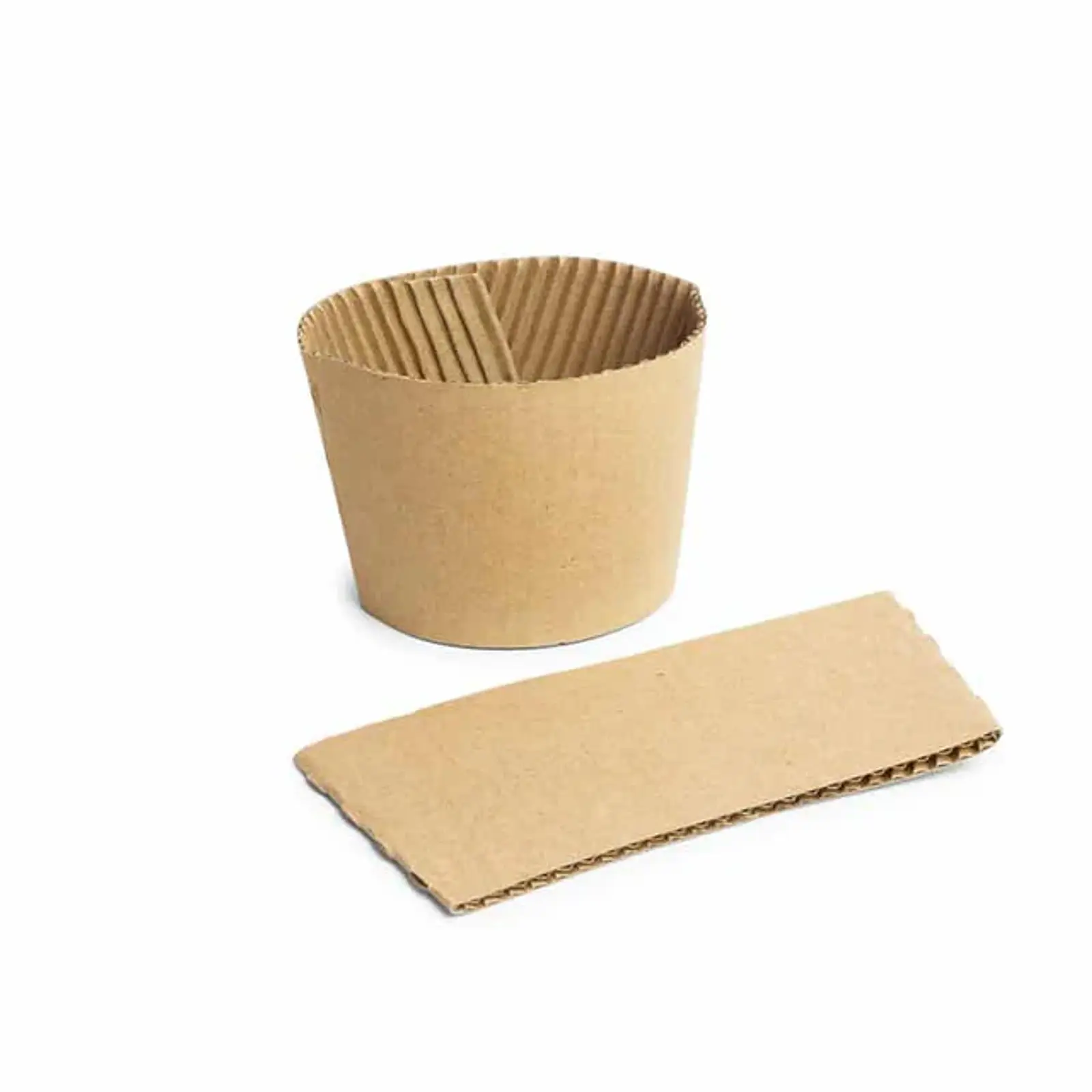 Cubre Vaso de Café Papel Kraft 12-16 oz - Compostable 1