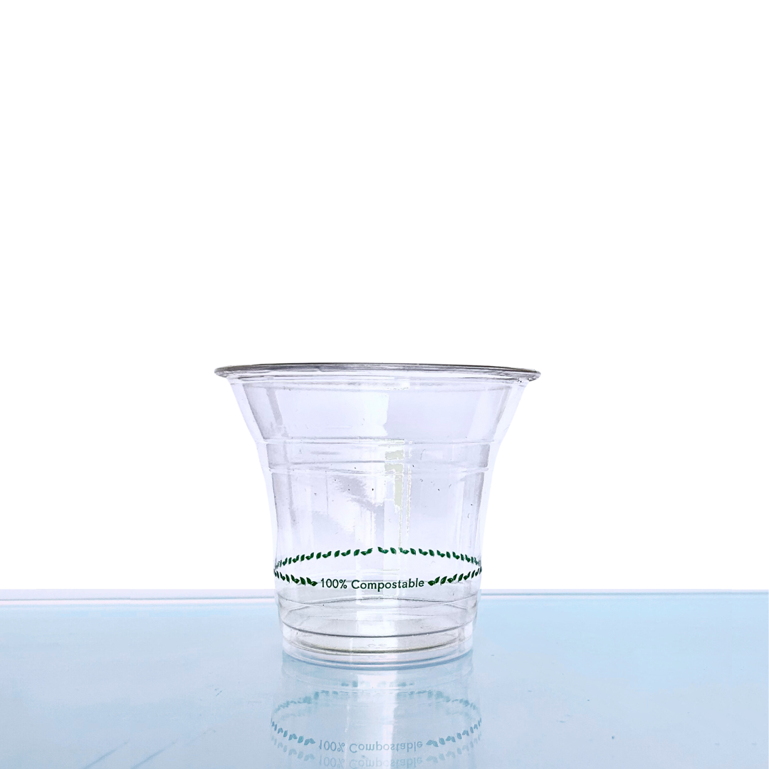 Vaso Transparente 9 oz - Compostable + Logo (1 Color, 1 Cara) 2