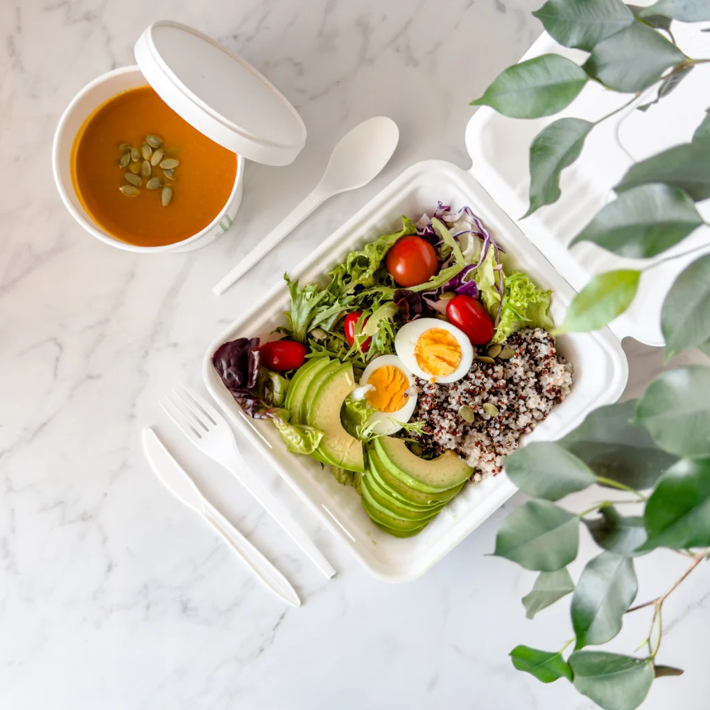 Cuchillo Blanco Almidón de Maíz 16 cm - Compostable 2