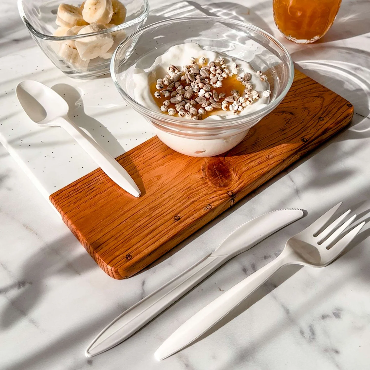 Cuchillo Blanco Almidón de Maíz 16 cm - Compostable 3