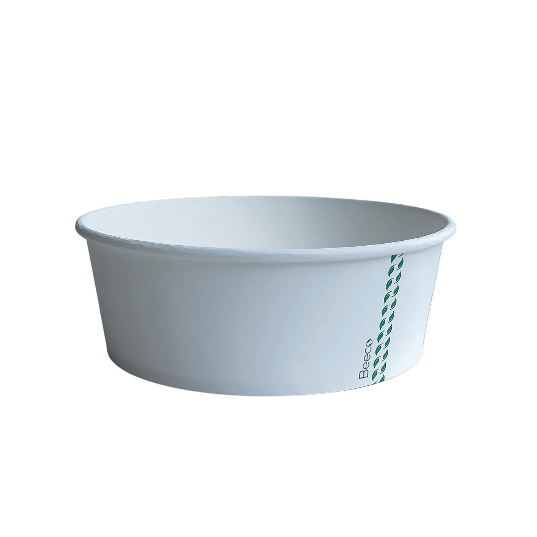 Bowl de Ensalada Blanco 750cc - Compostable + Logo (1 color y 1 cara / 900 uds) 1