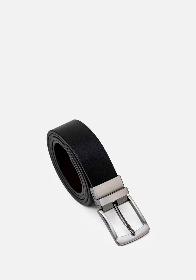 CORREA REVERSIBLE DE CUERO LISO Look 2