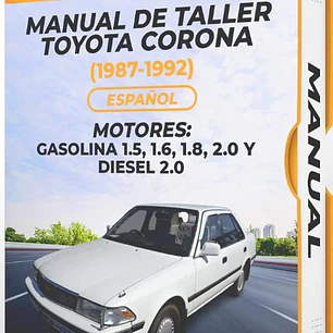 Manual de Taller Toyota Corona (1987-1992) Español Diagrama Eléctrico