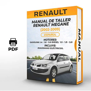 Manual de Taller Renault Megane (2002-2009) Español Diagrama Eléctrico