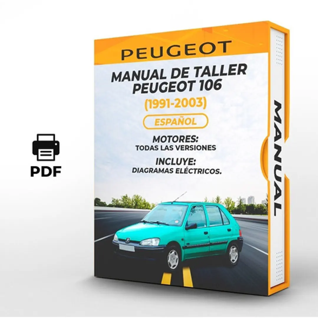 Manual de Taller Peugeot 106 (1991-2003) Español  Diagrama Eléctrico 1