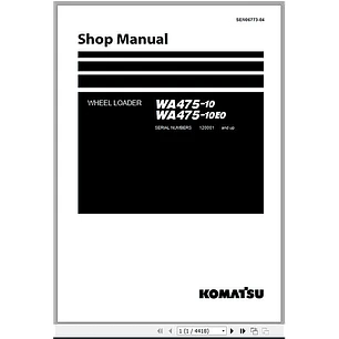 Manual de taller Komatsu WA475-10 WA475-10E0