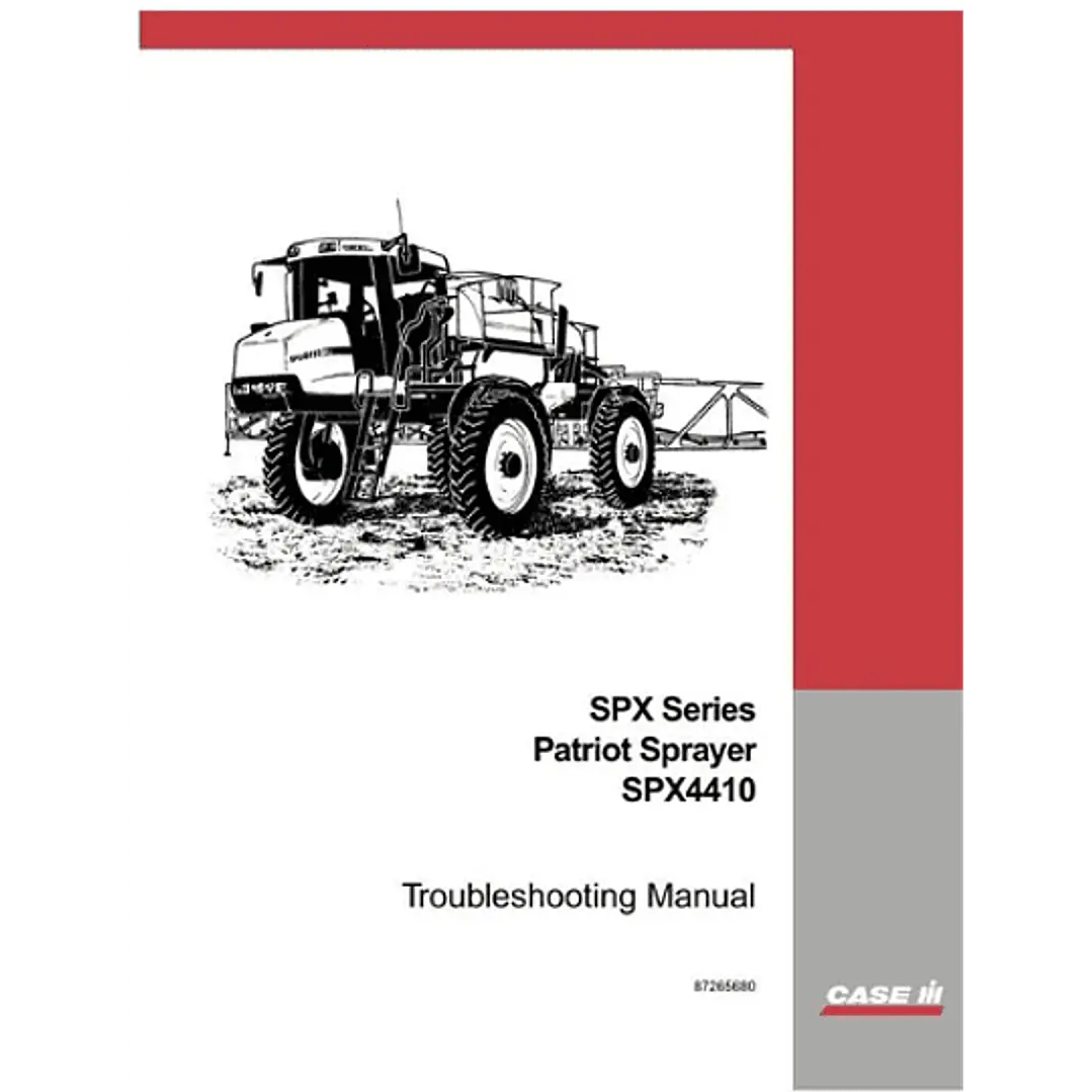 Manual de solución de problemas Patriot SPX4410 de Case IH Tractor 1