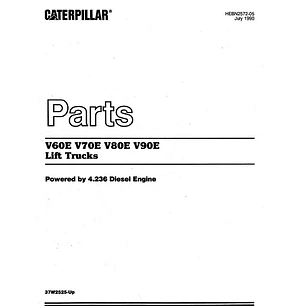 Manual de repuestos CATERPILLAR V90E