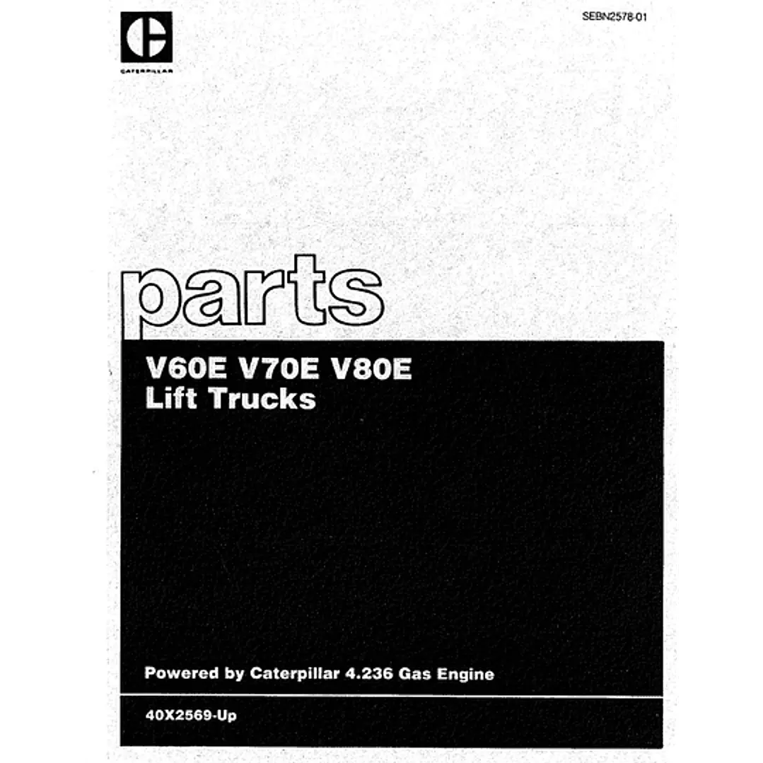 Manual de repuestos CATERPILLAR V60D V70D V80D 1