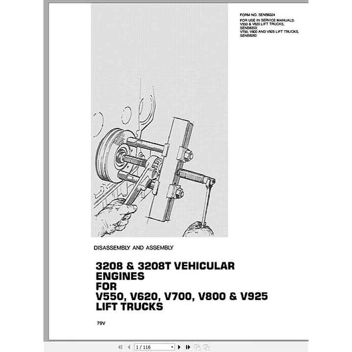 Manual de servicio Caterpillar V180C V200C V200C STR V225C 1