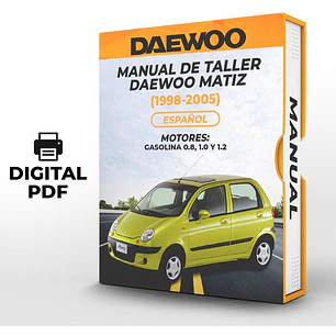 Manual de Taller Daewoo Matiz (1998-2005) Español Diagrama Eléctrico