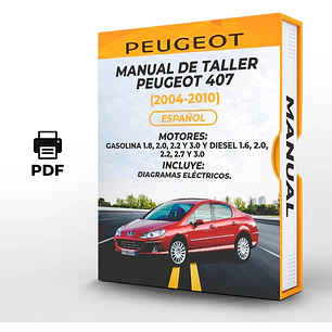Manual de Taller Peugeot 407 (2004-2010) Español Diagrama Eléctrico