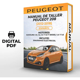 Manual de Taller Peugeot 208 (2012-2018) Español Diagrama Eléctrico