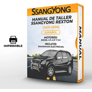 Manual de Taller Ssangyong Rexton (2001-2006) Español Diagrama Eléctrico