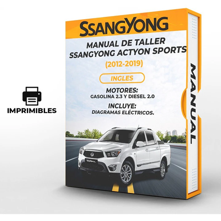 Manual de Taller Ssangyong Actyon Sports 2012-2019 Ingles Diagrama Eléctrico 1