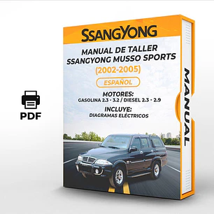 Manual de Taller Ssangyong Musso Sports (2002-2005) Diagrama Eléctrico
