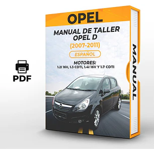 Manual de Taller Opel D (2007-2011) Español Diagrama Eléctrico