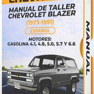 Manual de Taller Chevrolet Blazer (1973-1991) Español Diagrama Eléctrico