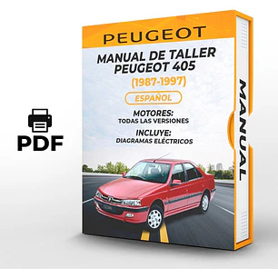Manual de Taller Peugeot 405 (1987-1997) Español*** Diagrama Eléctrico