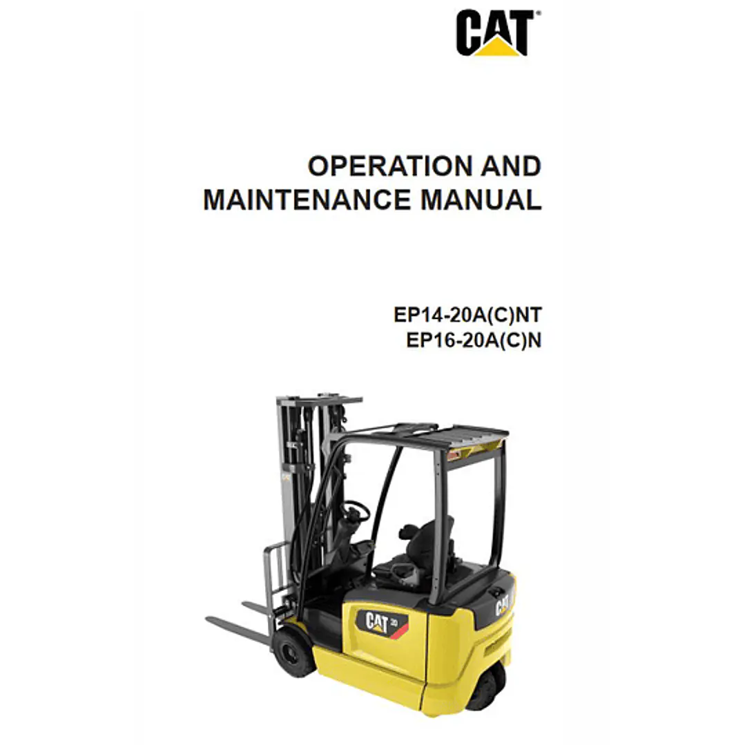 Manual de servicio, operación y mantenimiento Caterpillar EP20ANT 1