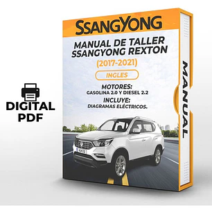 Manual de Taller Ssangyong Rexton (2017-2021) Ingles Diagrama Eléctrico
