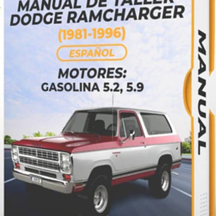 Manual de Taller Dodge Ramcharger (1981-1996) Español Diagrama Eléctrico