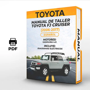 Manual de Taller Toyota Fj Cruiser (2006-2017) Español Diagrama Eléctrico