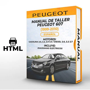 Manual de Taller Peugeot 607 (1999-2010) Español Diagrama Eléctrico