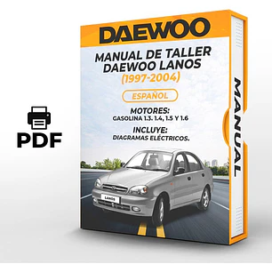 Manual de Taller Daewoo Lanos (1997-2004) Español Diagrama Eléctrico