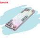 TECLADO MECÁNICO Gamer Redragon FIZZ PRO Wireless. Spanish K616-RGB-GW GREY/WHITE - Miniatura 3