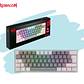 TECLADO MECÁNICO Gamer Redragon FIZZ PRO Wireless. Spanish K616-RGB-GW GREY/WHITE - Miniatura 1