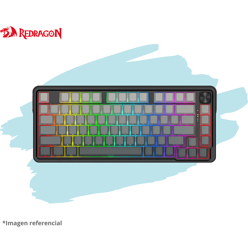 TECLADO REDRAGON UCALPRO-RGB Wireless English K673SP BLACK DEGRADED 2