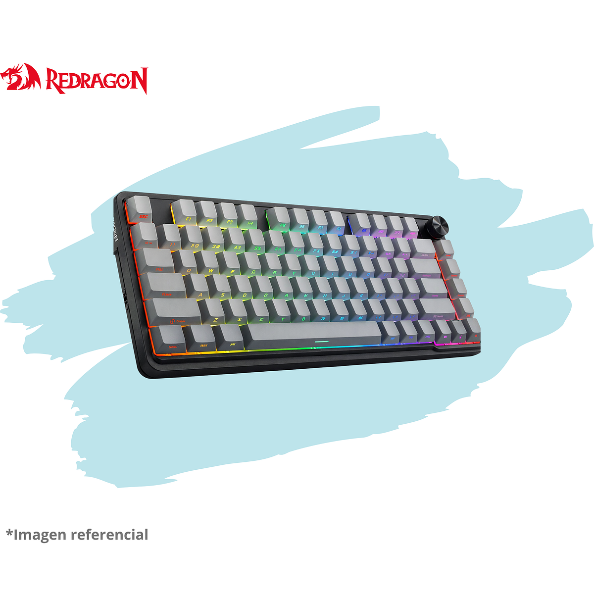 TECLADO REDRAGON UCALPRO-RGB Wireless English K673SP BLACK DEGRADED 3