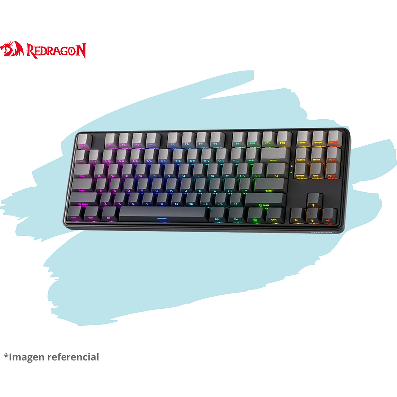 TECLADO REDRAGON  STARD BLADE RGB-PRO Wireless English K707 BLACK DEGRADED 1