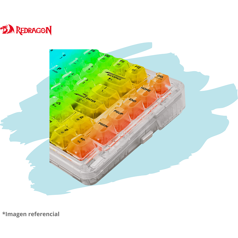 TECLADO REDRAGON ELF PRO RGB-PRO Wireless English Transparente K649CT 3