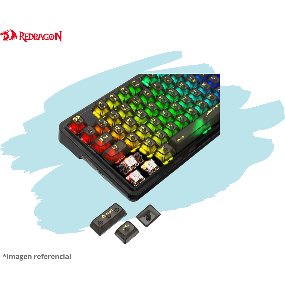 TECLADO REDRAGON ELF PRO Black K649CTB RGB-PRO Wireless English 3