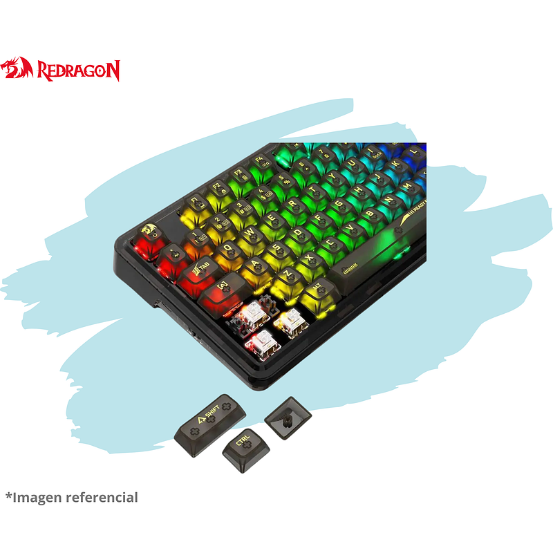 TECLADO REDRAGON ELF PRO Black K649CTB RGB-PRO Wireless English 3