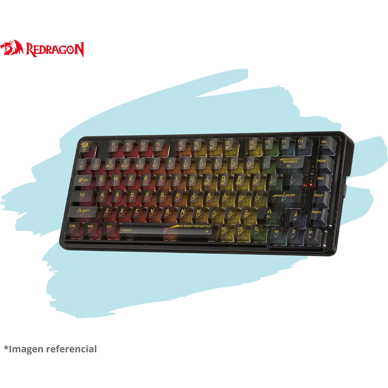 TECLADO REDRAGON ELF PRO Black K649CTB RGB-PRO Wireless English 1