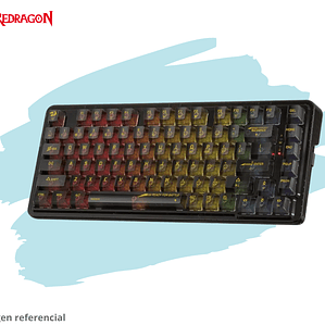 TECLADO REDRAGON ELF PRO Black K649CTB RGB-PRO Wireless English