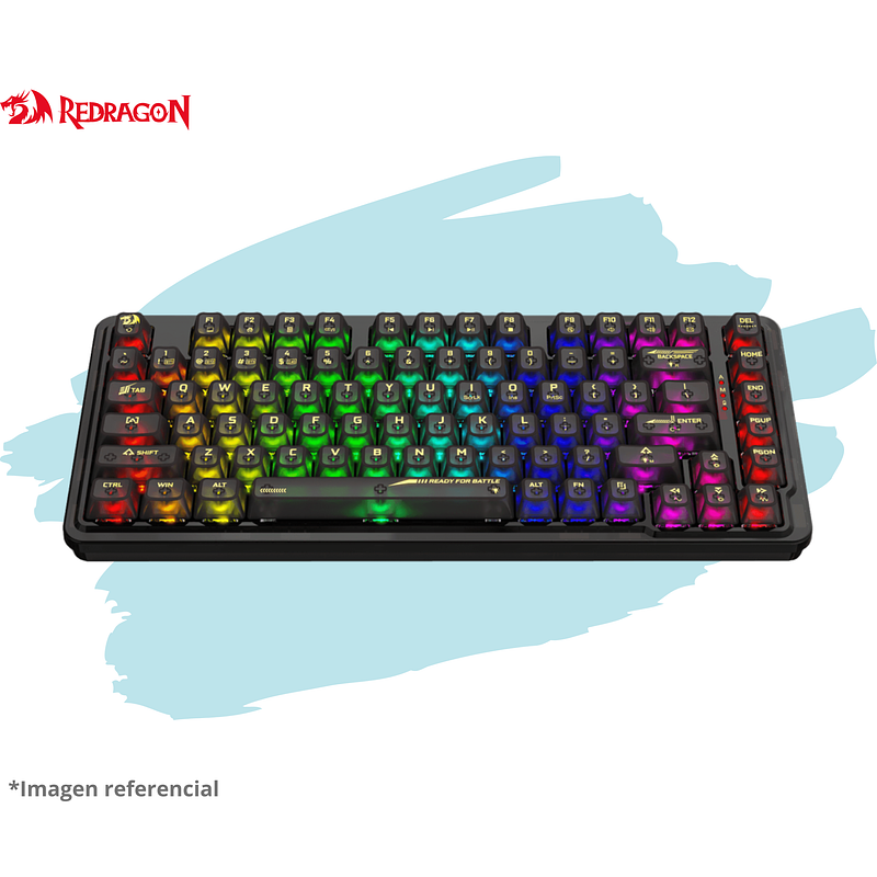 TECLADO REDRAGON ELF PRO Black K649CTB RGB-PRO Wireless English 4