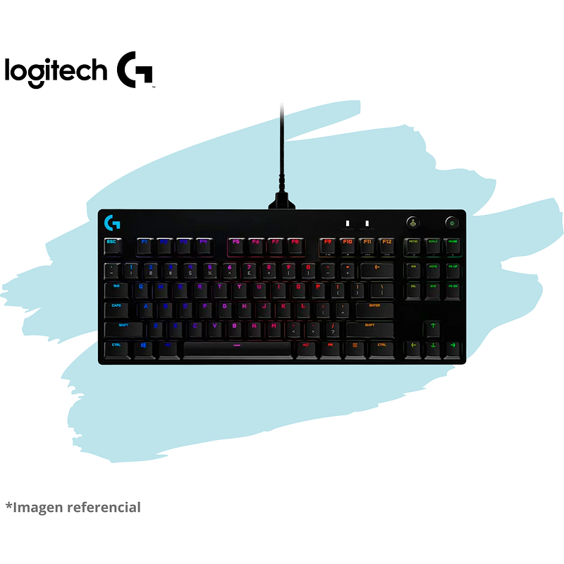 TECLADO LOGITECH PRO KEYBOARD RGB USB BLACK  3