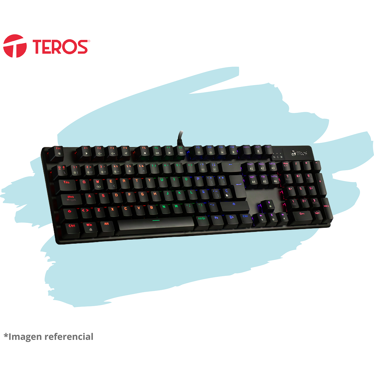 TECLADO GAMER USB TE4068 BK 1