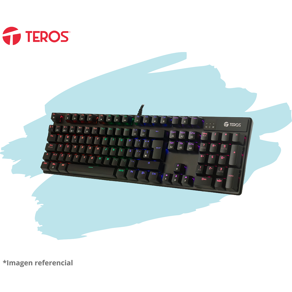 TECLADO GAMER USB TE4068 BK 4
