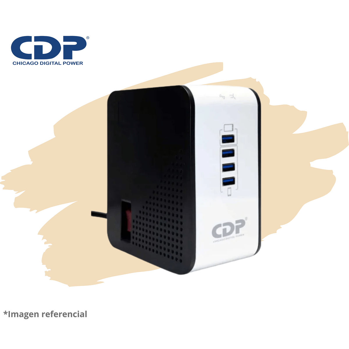 ESTABILIZADOR CDP R2CU-AVR1008I 1000VA/500W 8 SALIDAS 4 PUERTOS 3