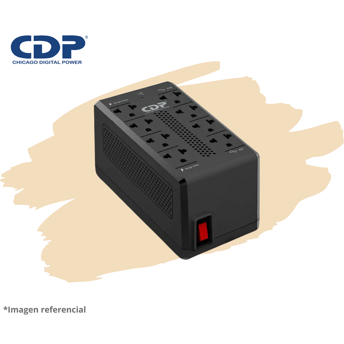 ESTABILIZADOR CDP RAVR1008I 900VA/450W 8 SALIDAS  1