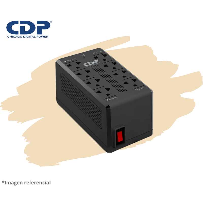ESTABILIZADOR CDP RAVR1008I 900VA/450W 8 SALIDAS  1